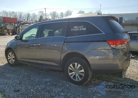 2014 Honda Odyssey Ex z USA, uszkodzony, nr VIN 5FNRL5H42EB117638